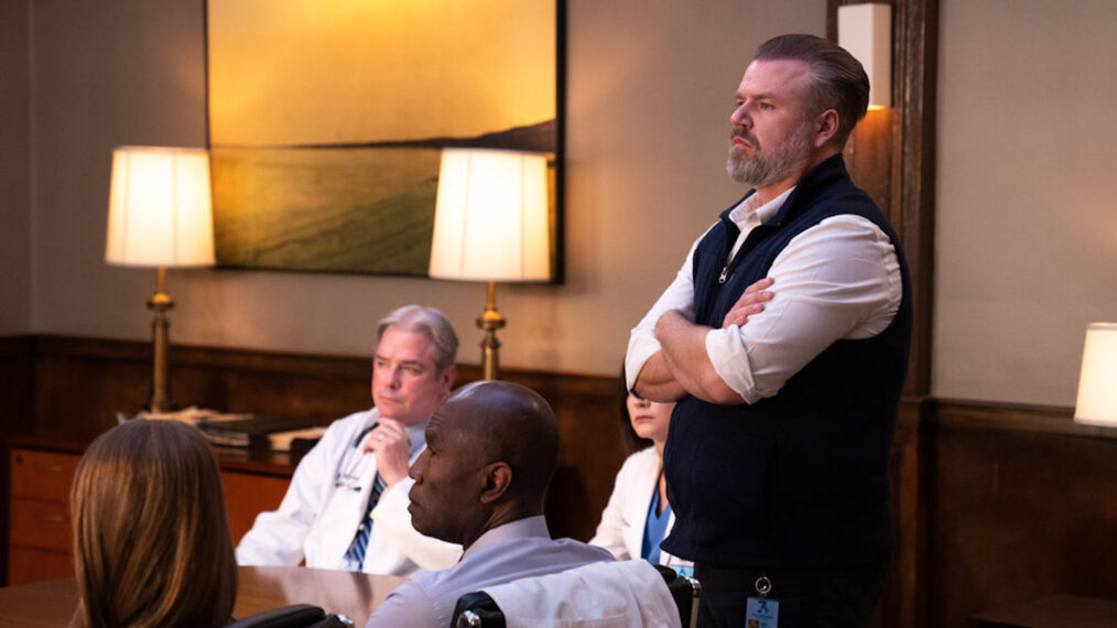 Tyler Labine as Dr. Iggy Frome in New Amsterdam