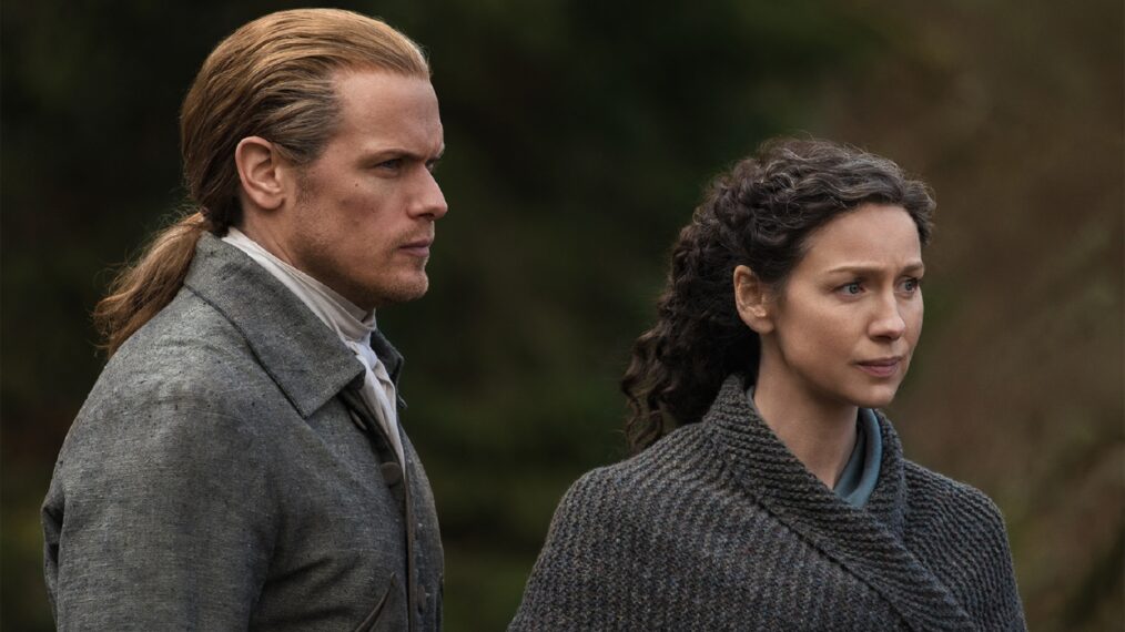 Outlander Season 6 Sam Heughan and Caitriona Balfe