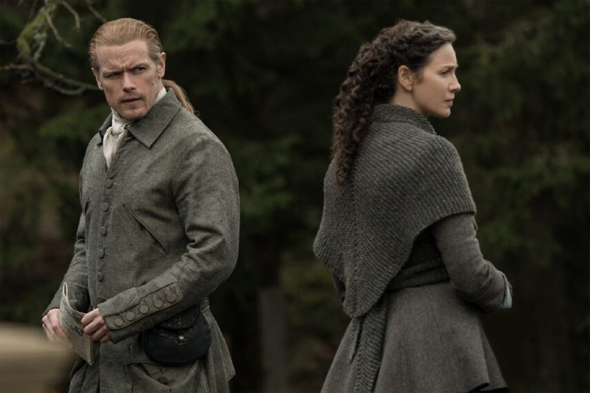 Outlander Season 6 Sam Heughan and Caitriona Balfe 