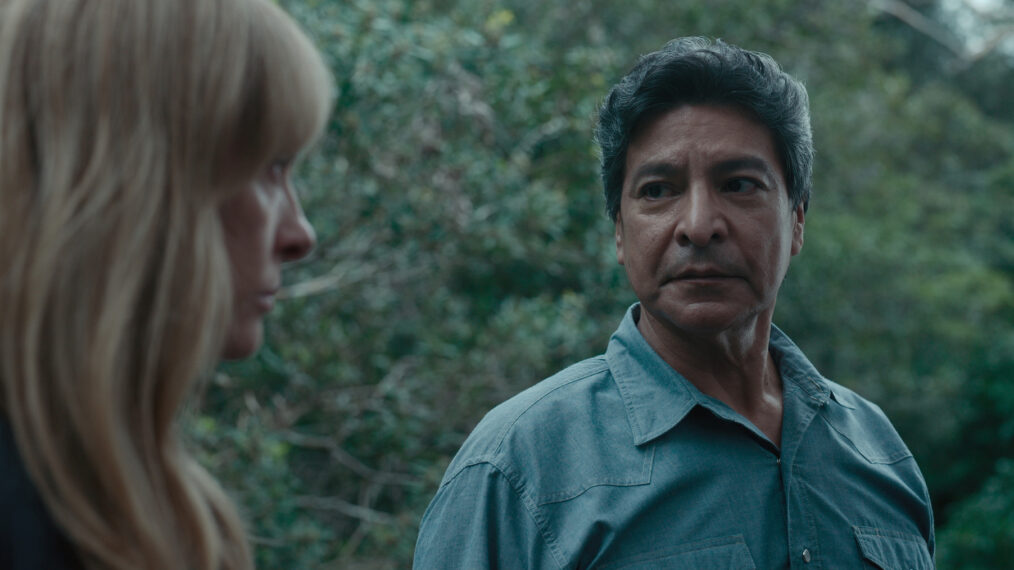 Toni Collette as Laura Oliver, Gil Birmingham as Charlie Bass in Pieces of Her