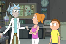 Rick & Morty - Rick Sanchez (voiced by Justin Roiland), Summer Smith (voiced by Spencer Grammer), Morty Smith (voiced by Justin Roiland)