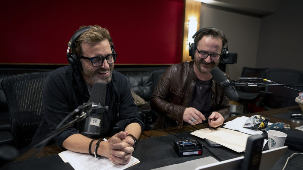 Rob Benedict and Richard Speight Jr. podcasting