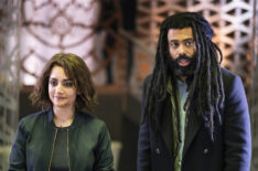 Archie Panjabi and Daveed Diggs in Snowpiercer on TNT