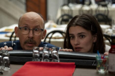Don Lake as Brad Gregory, Diana Silvers as Erin Naird in Space Force