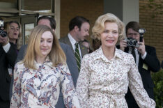 Dakota Fanning as Susan Ford, Michelle Pfeiffer as Betty Ford and Aaron Eckhart as Jerry Ford in The First Lady