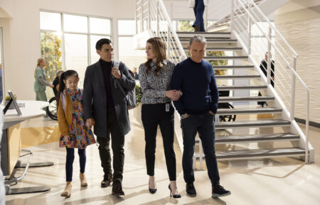 Chedi Chang, Conrad Ricamora, Jane Leeves, Bruce Greenwood in The Resident