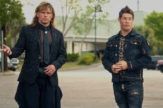 Tony Cavalero and Adam Devine in The Righteous Gemstones Season 2