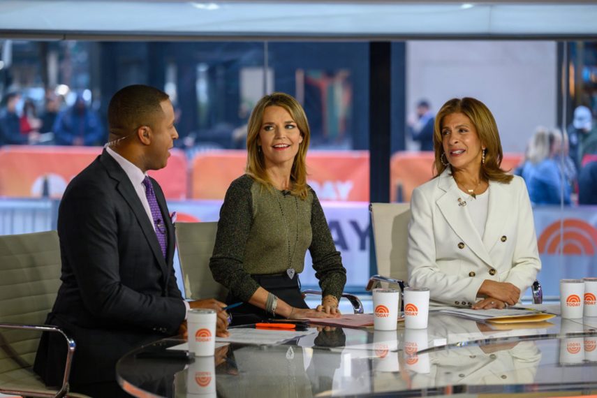 Today Show Craig Melvin, Savannah Guthrie, and Hoda Kotb