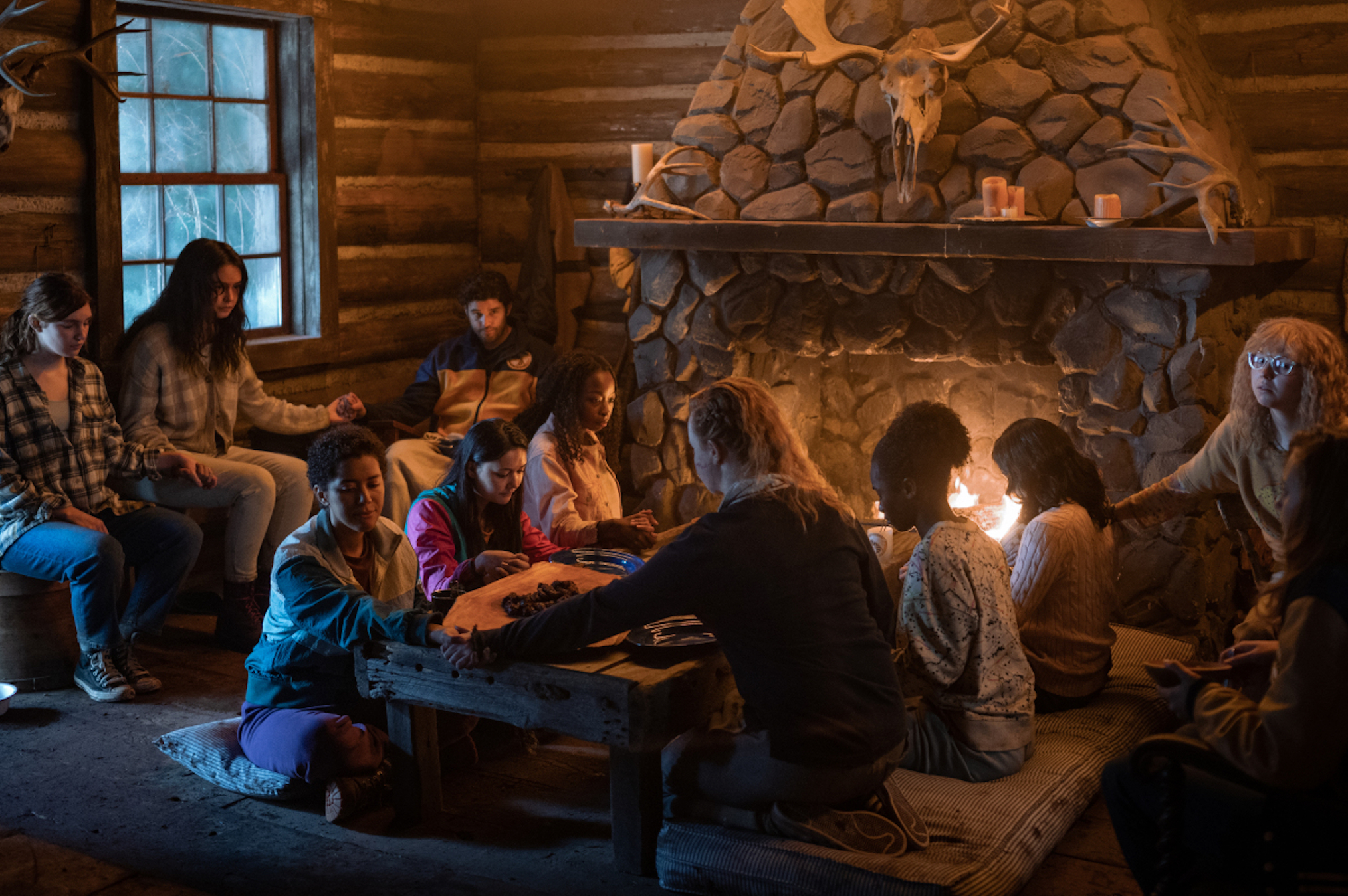 The Teens in the Cabin in Yellowjackets