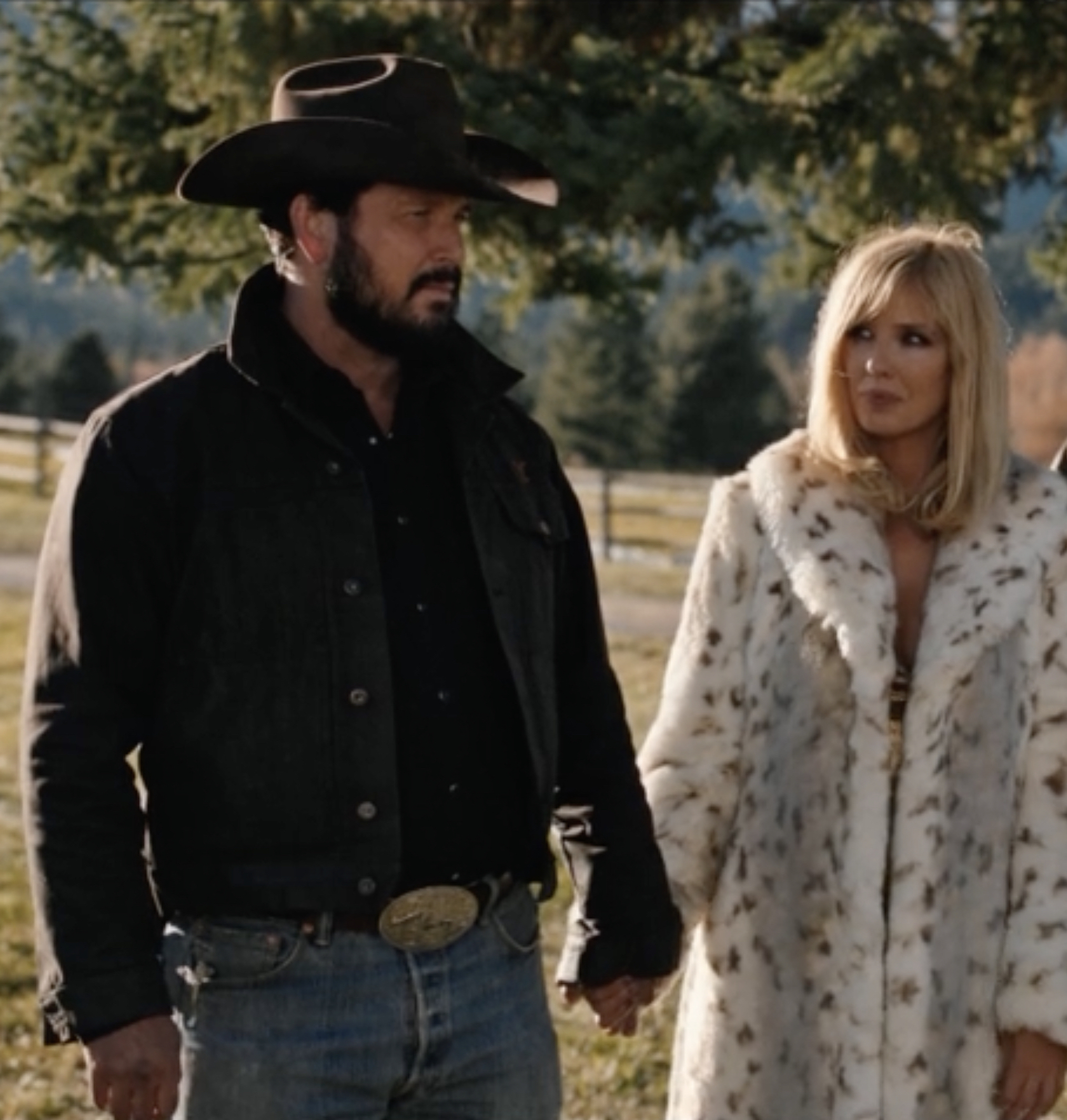 Cole Hauser as Rip, Kelly Reilly as Beth in Yellowstone