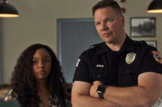 Sierra McClain as Grace and Jim Parrack as Judd in 9-1-1 Lone Star