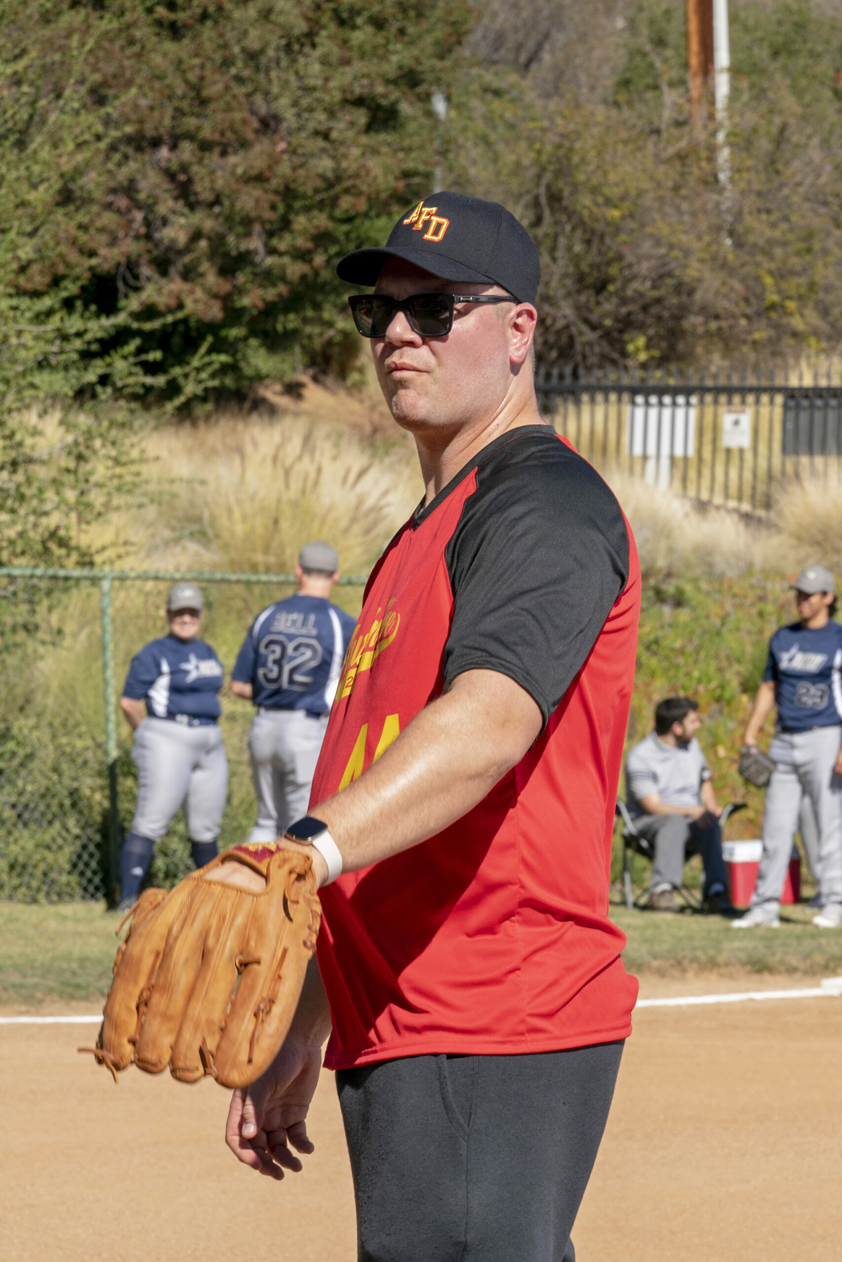 Jim Parrack as Judd playing baseball in 9-1-1: Lone Star