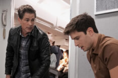 Rob Lowe as Owen, Ronen Rubinstein as T.K. in 9-1-1: Lone Star