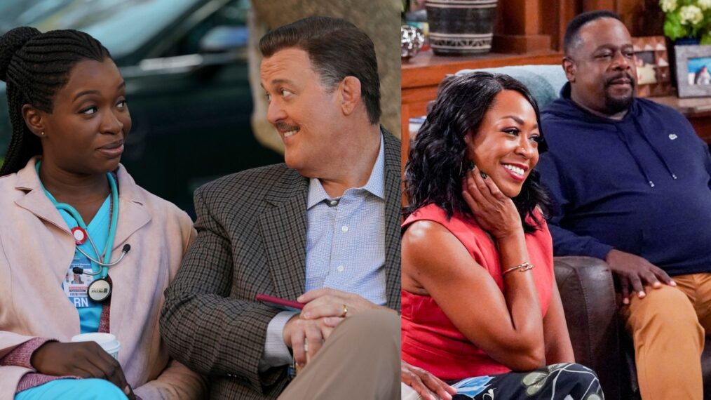 'Bob Hearts Abishola' & 'The Neighborhood' Crossover Episode, CBS, Folake Olowofoyeku, Billy Gardell, Tichina Arnold, Cedric the Enteertainer