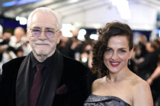 Brian Cox and and his wife Nicole Ansari-Cox at the 28th Screen Actors Guild Awards