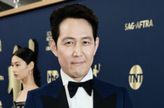 Lee Jung-jae attends the 28th Screen Actors Guild Awards at Barker Hangar on February 27, 2022