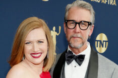 Mireille Enos and Alan Ruck attend the 28th Screen Actors Guild Awards