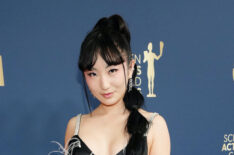 Poppy Liu attends the 28th Screen Actors Guild Awards