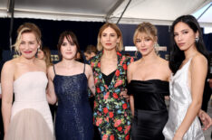 Cast members of Yellowstone attend the 2022 SAG Awards - Piper Perabo, Eden Brolin, Jen Landon, Hassie Harrison, and Kelsey Asbille