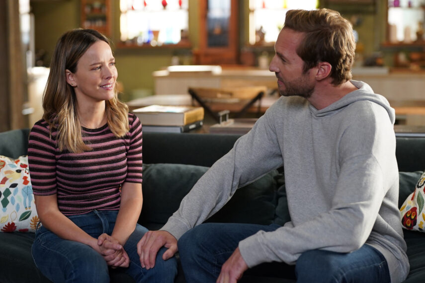 Allison Miller as Maggie, Ryan Hansen as Cam in A Million Little Things