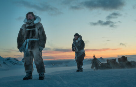 Nikolaj Coster-Waldau as Ejnar Mikkelsen and Joe Cole as Iver Iversen in Against the Ice