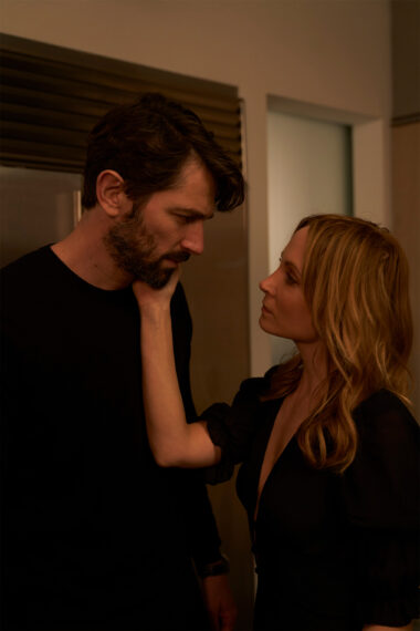 Michiel Huisman as Olivier, Joanne Froggatt as Angela