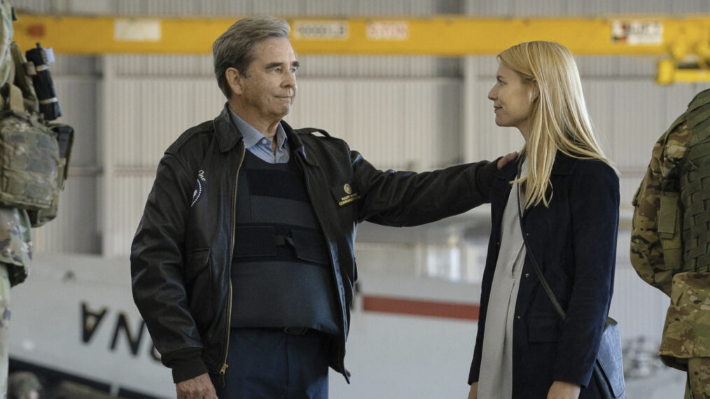 Beau Bridges and Claire Danes in Homeland on Showtime