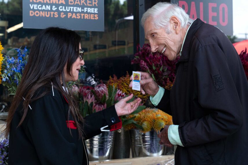 Pamela Adlon as Sam Fox and Marty Krofft as Himself in Better Things