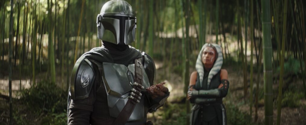 the book of boba fett season 1 episode 6, rosario dawson as ahsoka tano, pedro pascal as din djarin