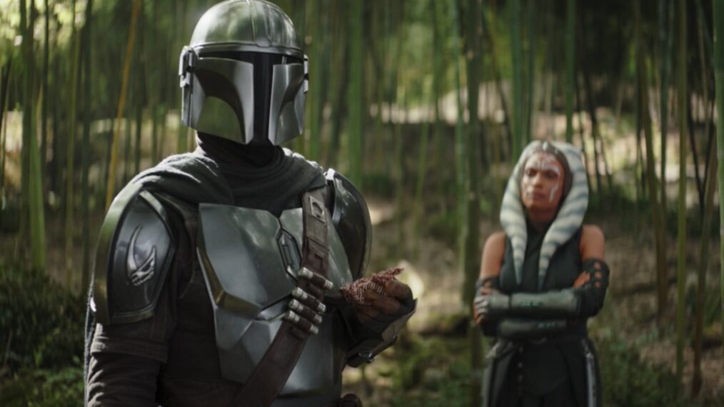 the book of boba fett season 1 episode 6, rosario dawson as ahsoka tano, pedro pascal as din djarin