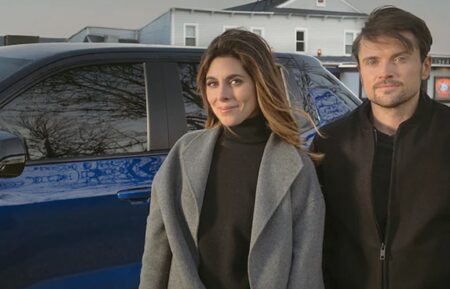 Chevy Silverado Super Bowl ad Jamie-Lynn Sigler and Robert Iler