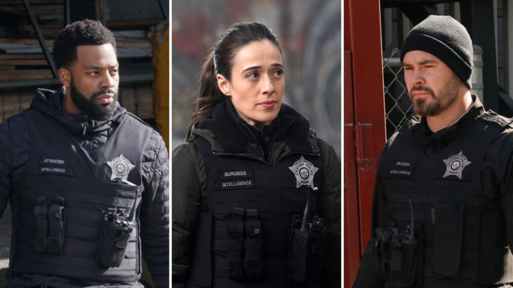 LaRoyce Hawkins, Marina Squerciati, Patrick John Flueger in Chicago PD