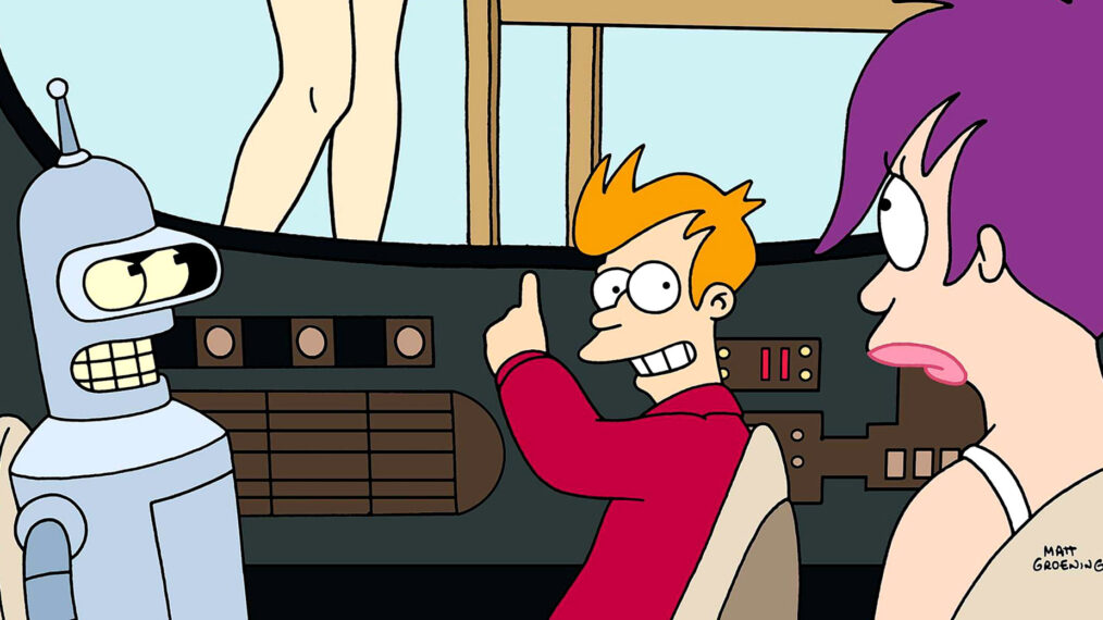 Futurama Bender, Fry, Leela