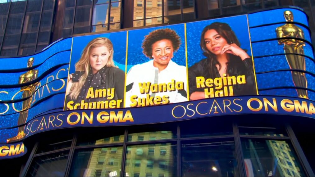 GMA oscar hosts Amy Schumer, Wanda Sykes, Regina Hall 