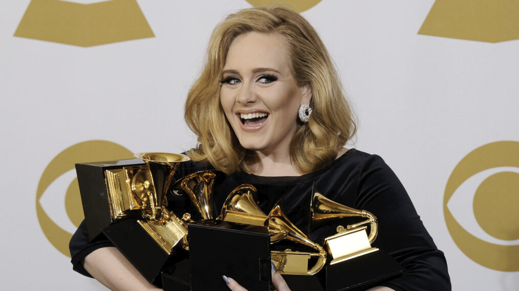 Adele at the 2012 Grammys