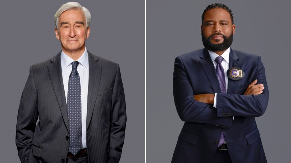 Sam Waterston as D.A. Jack McCoy, Anthony Anderson as Detective Kevin Bernard in Law & Order