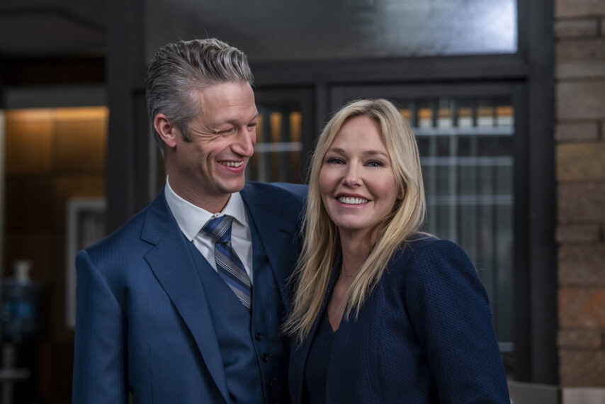 Peter Scanavino as Assistant District Attorney Sonny Carisi, Kelli Giddish as Detective Amanda Rollins in Law & Order SVU