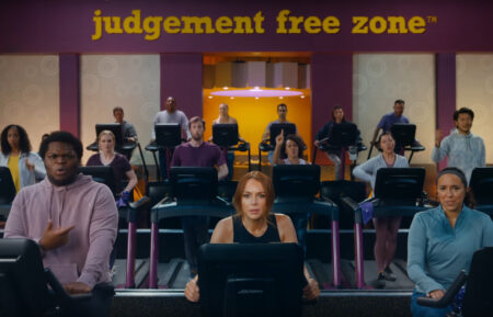 Lindsay Lohan in a Planet Fitness Super Bowl Ad