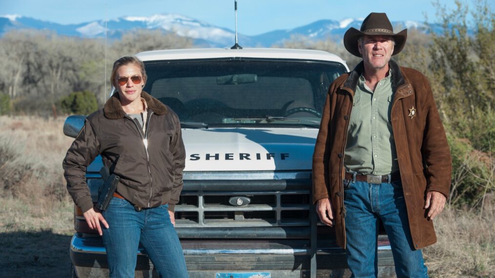 Katee Sackhoff and Robert Taylor in Longmire