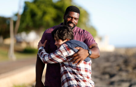 Stephen Hill as TC and Martin Martinez as Cade in Magnum PI