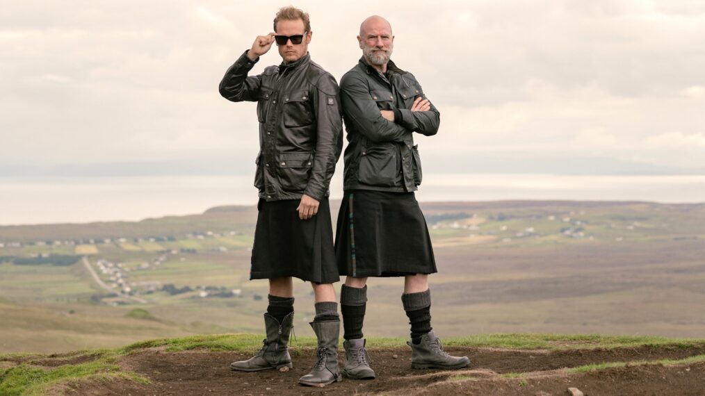 #Sam Heughan & Graham McTavish Tease New Zealand Arrival (PHOTOS)