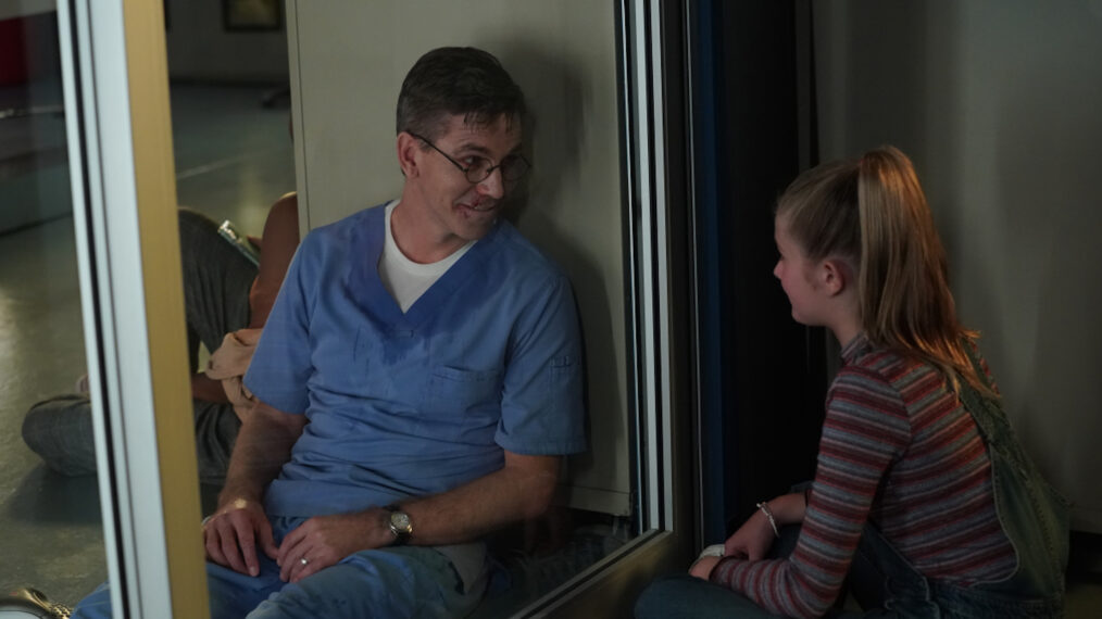 Brian Dietzen as Jimmy Palmer, Elle Graper as Victoria Palmer in NCIS