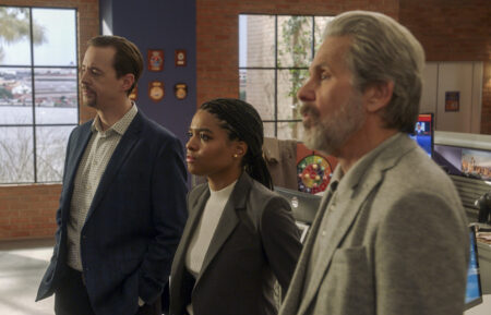 Sean Murray as Timothy McGee, Naomi Grace as Kayla Vance, Gary Cole as Alden Parker in NCIS