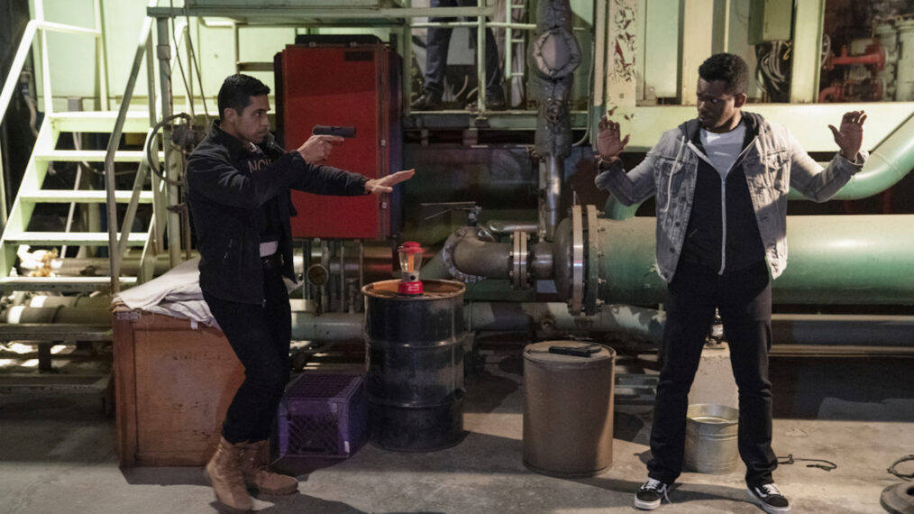 Wilmer Valderrama as Nick Torres, Ronald Auguste as Isaac in NCIS