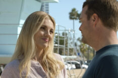 Bar Paly as Anna, Chris O'Donnell as Callen in NCIS: Los Angeles