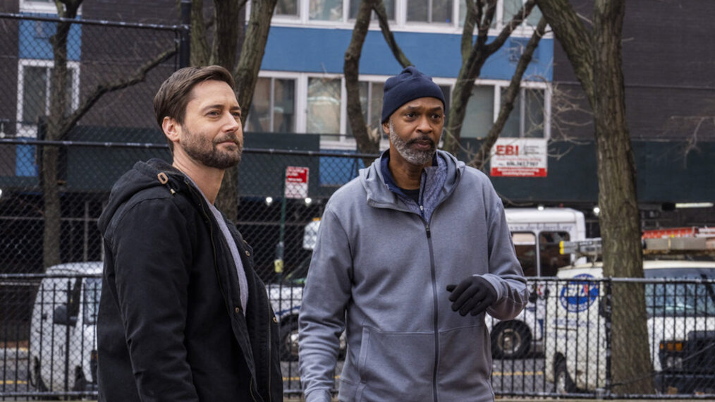 Ryan Eggold as Dr. Max Goodwin, Andre Blake as Dr. Claude Baptiste in New Amsterdam