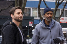 Ryan Eggold as Dr. Max Goodwin, Andre Blake as Dr. Claude Baptiste in New Amsterdam