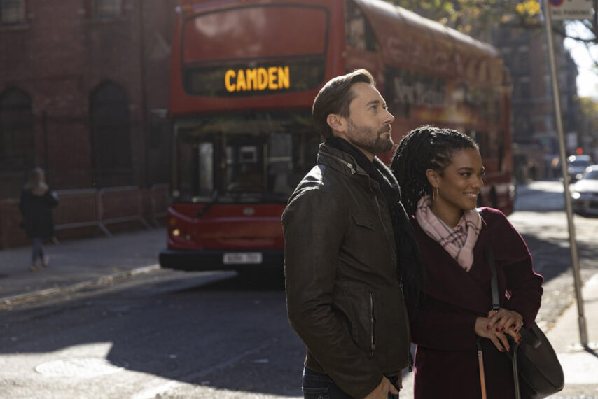 Ryan Eggold as Dr. Max Goodwin, Freema Agyeman as Dr. Helen Sharpe in New Amsterdam