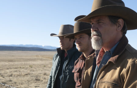 Tom Pelphrey, Lewis Pullman, Josh Brolin in Outer Range