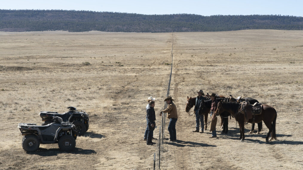 Noah Reid, Shaun Sipos, Lewis Pullman, Tom Pelphrey, Josh Brolin in Outer Range